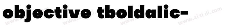 objective tboldalic字体转换